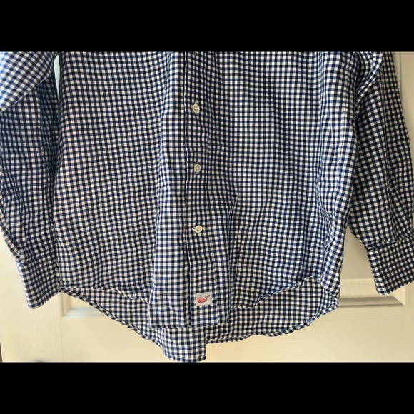 Vineyard Vines Men’s Blue Checked Shirt - Picture 6 of 7